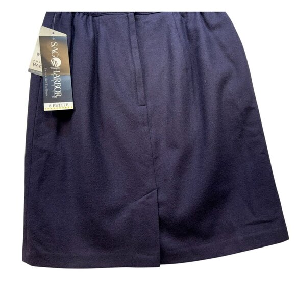 Sag Harbor Womens Wool Skirt 8P Petite Purple - Picture 10 of 11
